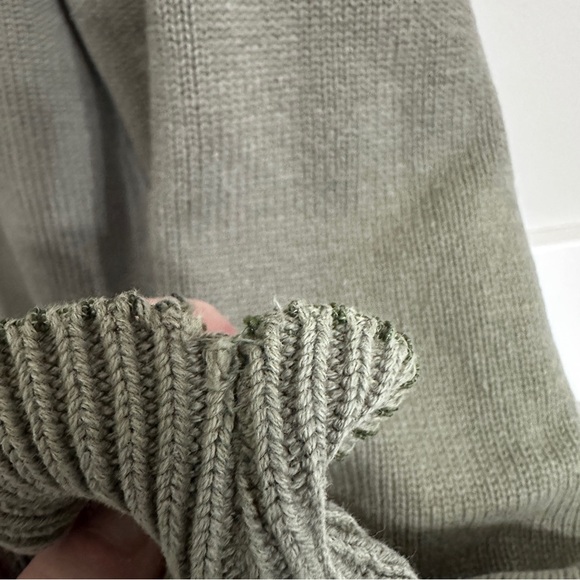 Patagonia Womens 10 Pullover Sweater Sweatshirt Green Cotton Made In USA Knit - Picture 3 of 5